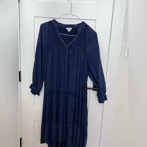 Sundance Asymmetrical Dress in Deep Blue